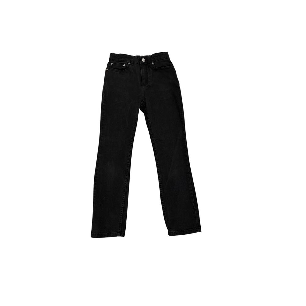 Free Assembly Pants Relaxed Taper Black Straight Jeans Size Youth Boy's 10